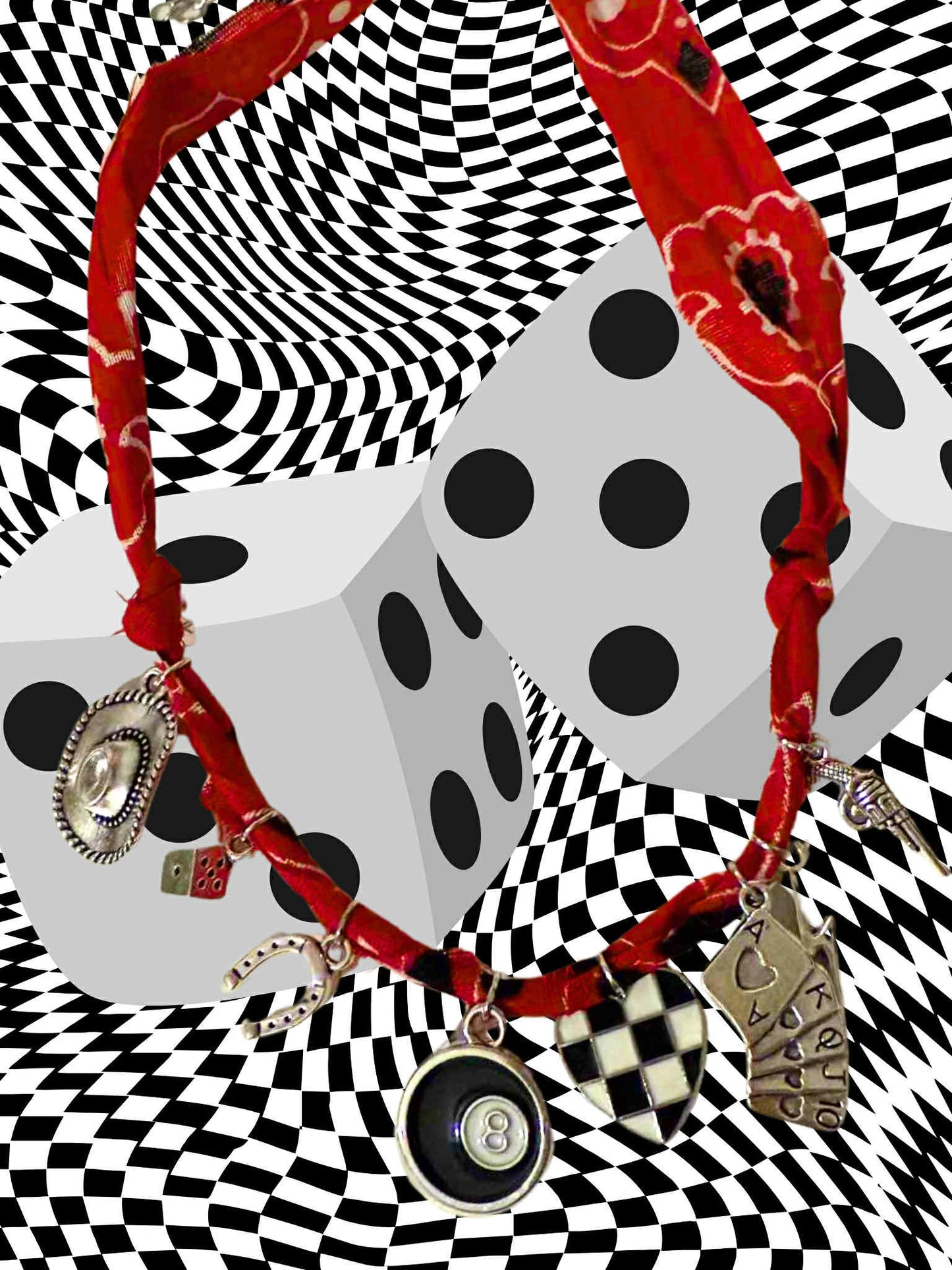 Ride the Lightning Bandana Charm Necklace