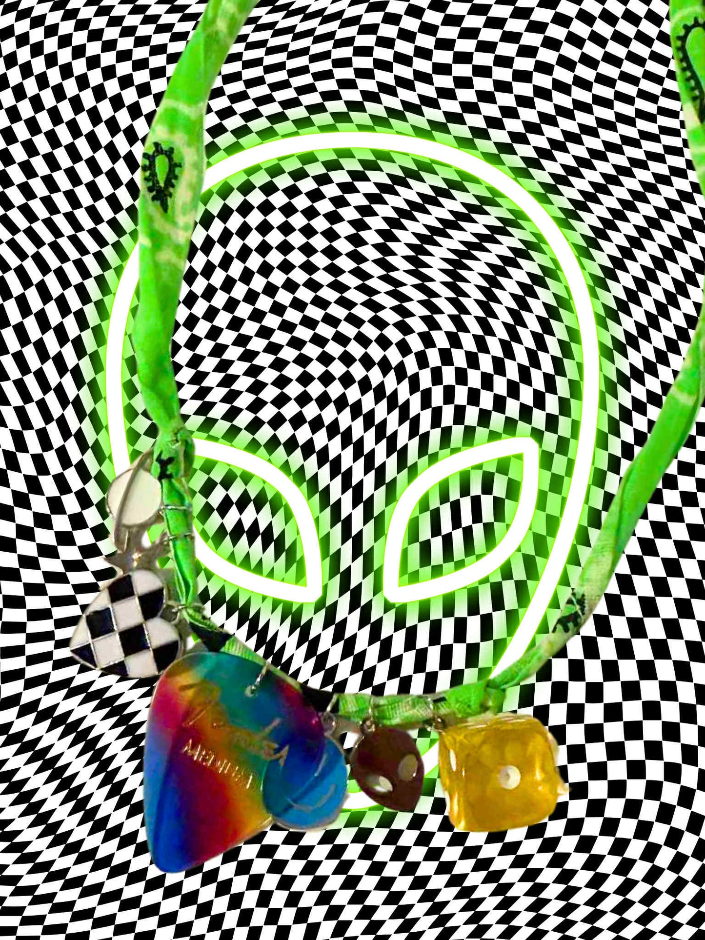 Strange to Meet You Bandana Charm Necklace