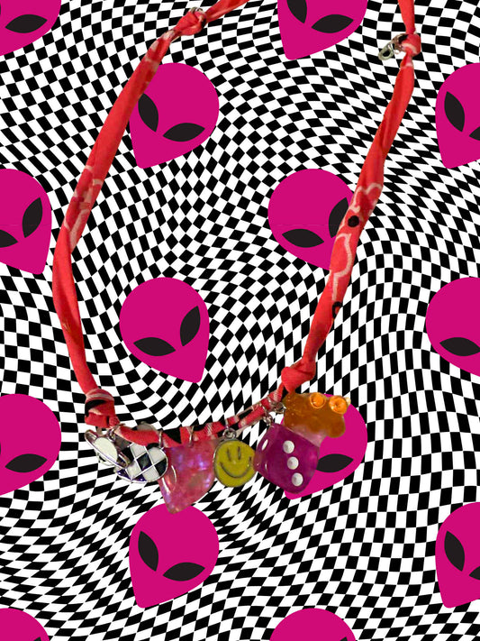 Chasing Galaxies Bandana Charm Necklace