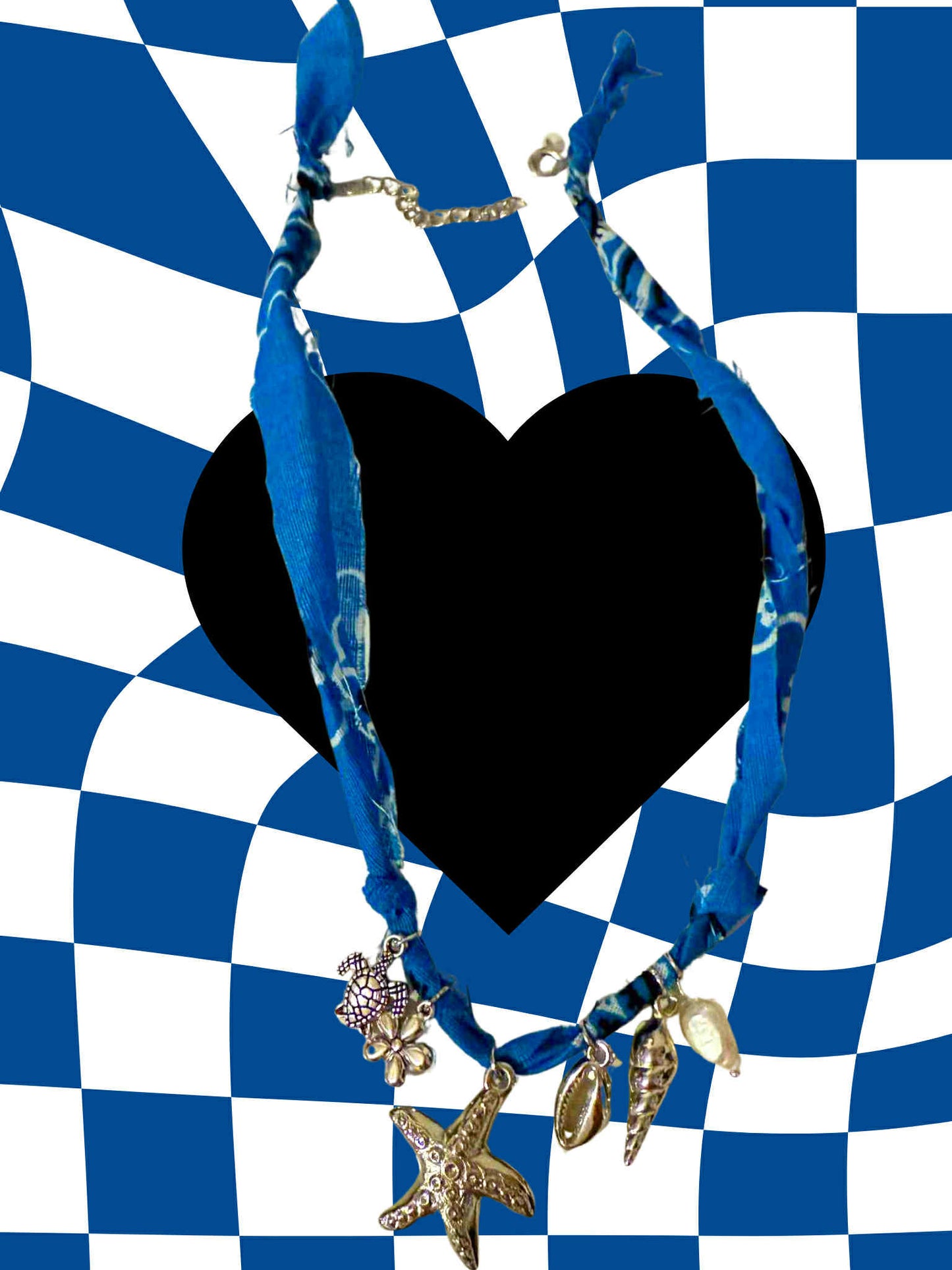 Cast Away Bandana Charm Necklace