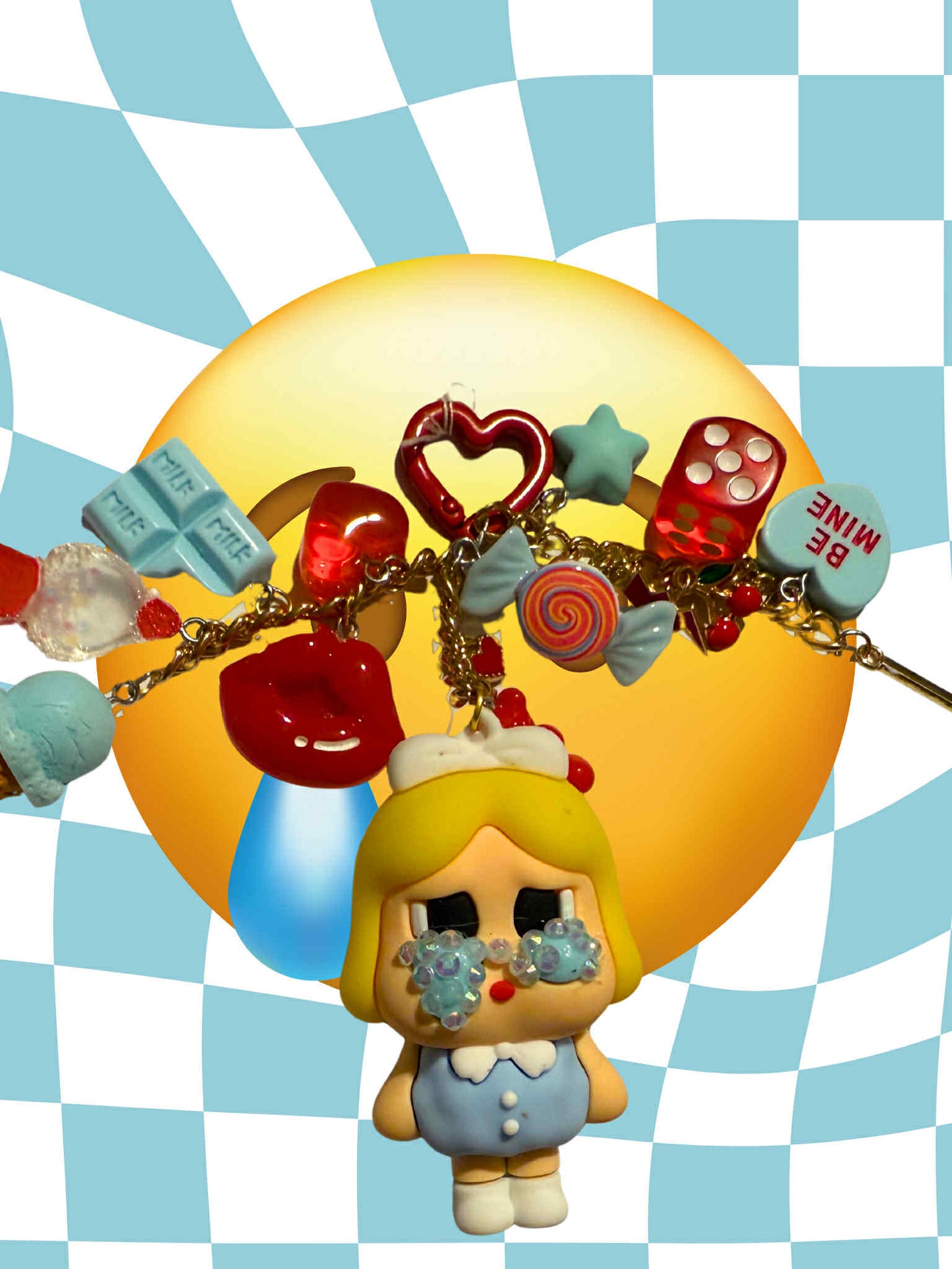 Blue Crybaby Keychain