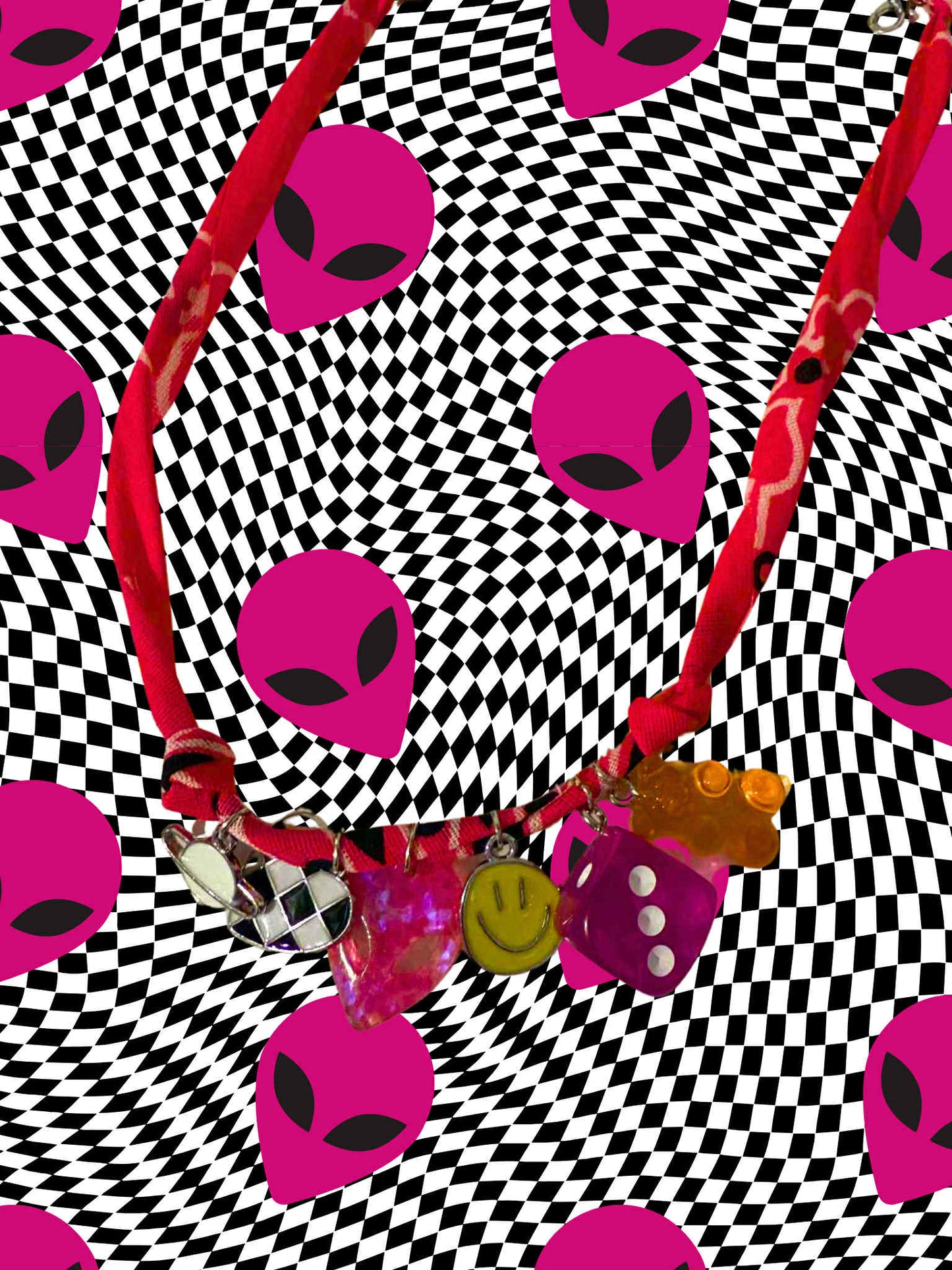 Chasing Galaxies Bandana Charm Necklace