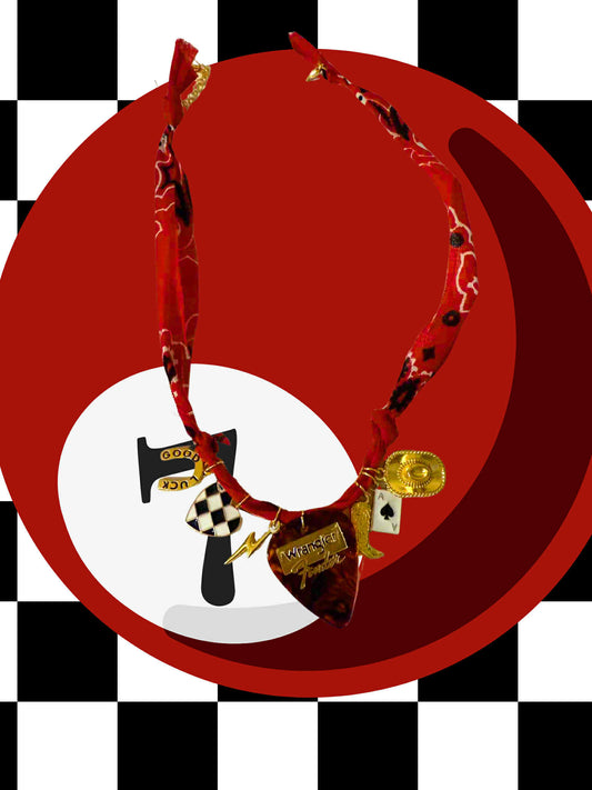 Choosin Texas Bandana Charm Necklace